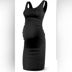 Soft Knit Maternity Black Tank Dress Size XXL